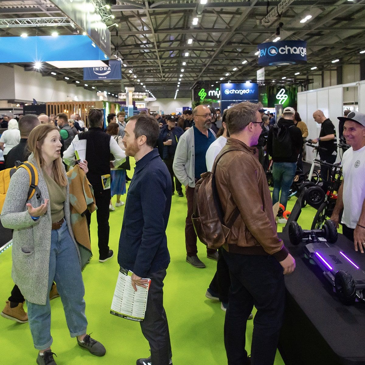 Busy exhibitor hall