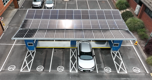 Papilio3, the pop-up mini solar car park and EV charging hub