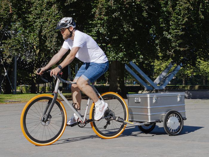 Motorized bicycle trailer hotsell
