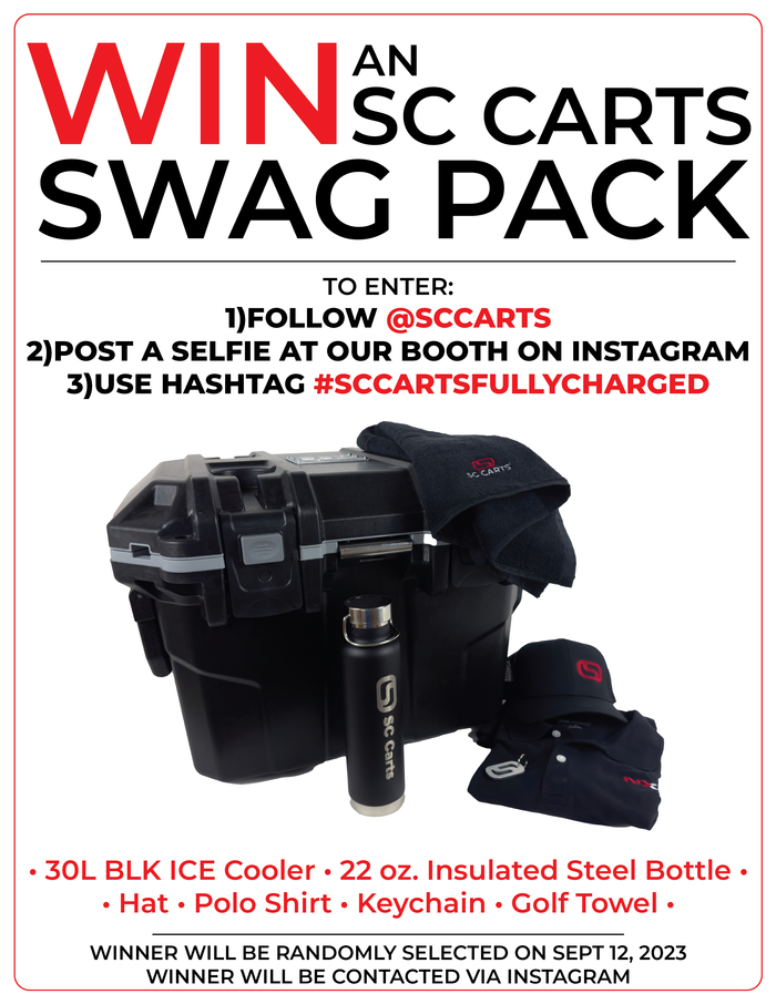 Win a 30L BLK ICE Cooler & SC Carts Swag Pack!