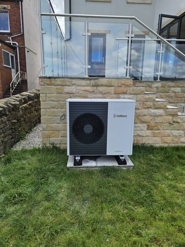 Extract heat from the air with an Air Source Heat Pump.