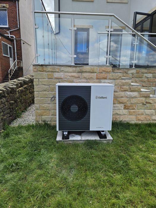 Extract heat from the air with an Air Source Heat Pump.