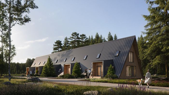 A-frame Townhouse (Trio 450) - A fresh look for developing real estate in the countryside