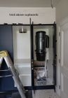 Laundry chutes and a central vacuum system