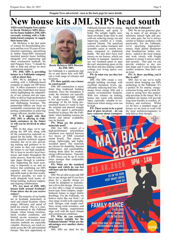 Article in The Penguin News, The Falkland Islands