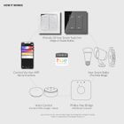 Retrotouch Friends of Hue Smart Switch - White with Chrome trim