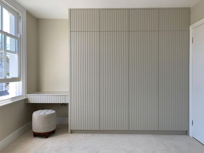 Fluted wardrobes