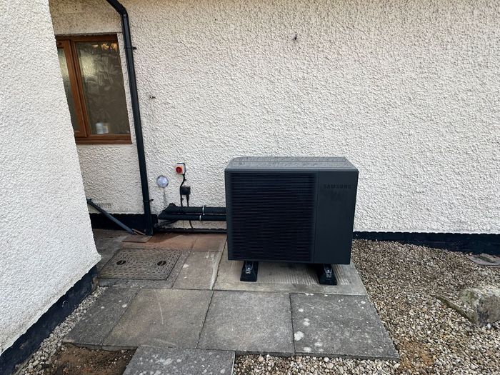 Extract heat from the air with an Air Source Heat Pump.