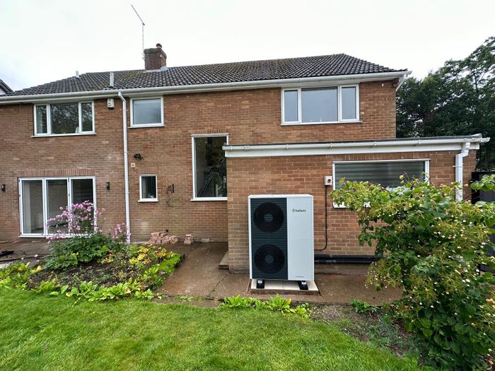 Extract heat from the air with an Air Source Heat Pump.