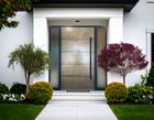 Metal finish main doors