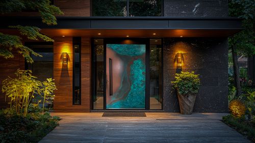 Metal finish main doors