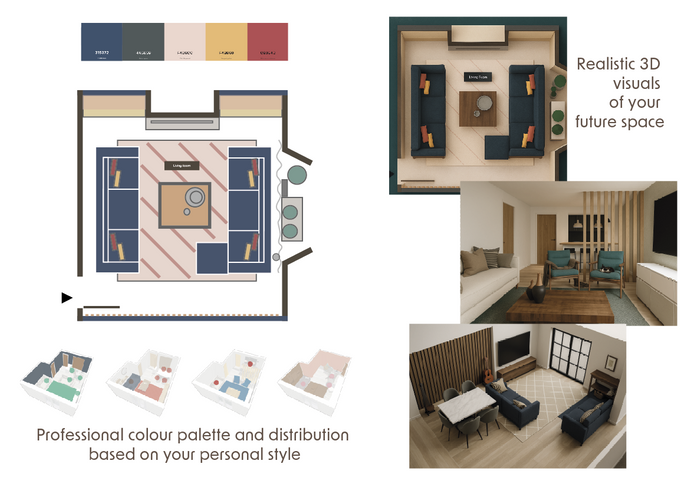 Room Revamp Virtual Interior Design Package