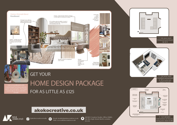 Room Revamp Virtual Interior Design Package