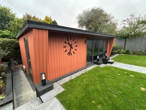 Exterior clock for home office