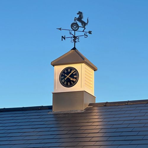Clock Tower for customers garage block