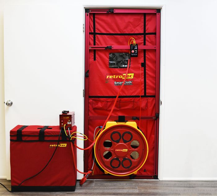 Retrotec Blower Door Air Tightness Testing Equipment Homebuilding