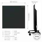 Infrared ceramic heaters Kamin 500W Black