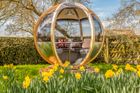 Ornate Garden Rotating Seater Garden Pod