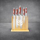 Flint and Flame 5 Piece Set with Magnetic Knife Block
