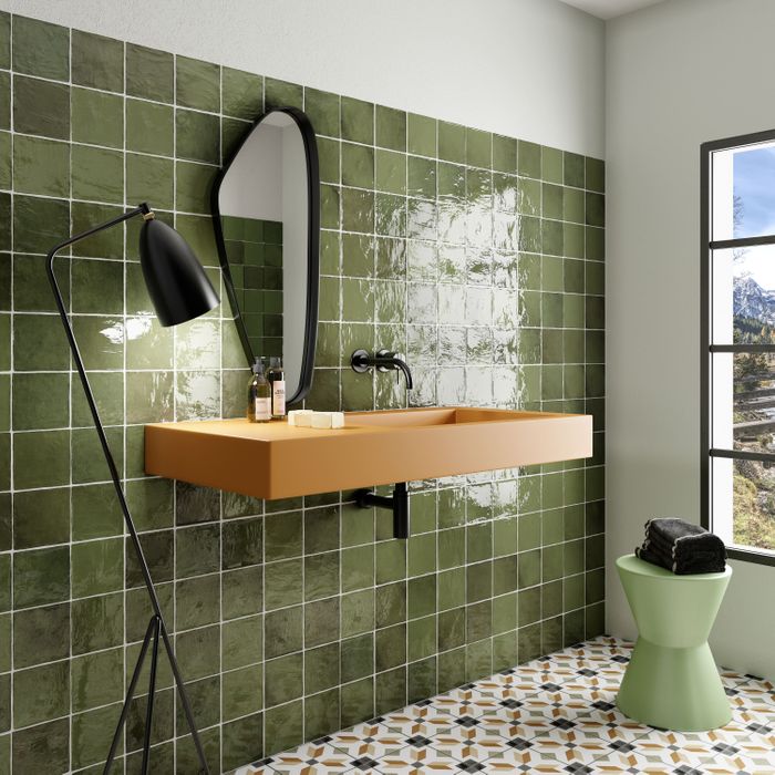 Monaco Zellige Square Glazed Ceramic