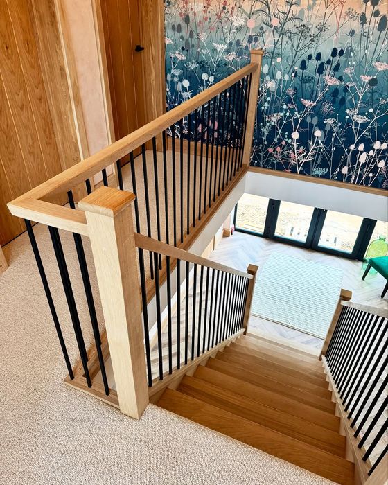 Black metal spindles