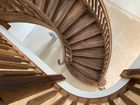 Curved Walnut Staircase