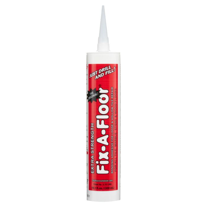 Fix-A-Floor Extra Strength Bonding Adhesive for Loose and Hollow Tile Repair 10 fl oz / 300ml Tube