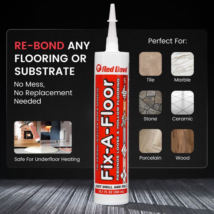 Loose or Hollow Floor Repair made easy with Fix-A-Floor