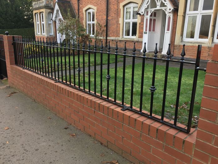 Bespokme fluted and collar style railings