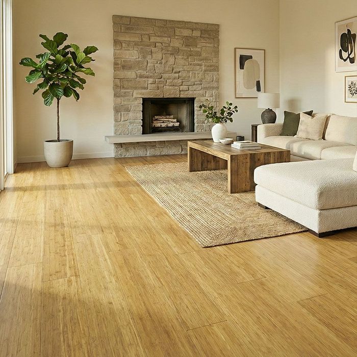 Engineered Natural Strand Woven bamboo flooring 190mm F1023