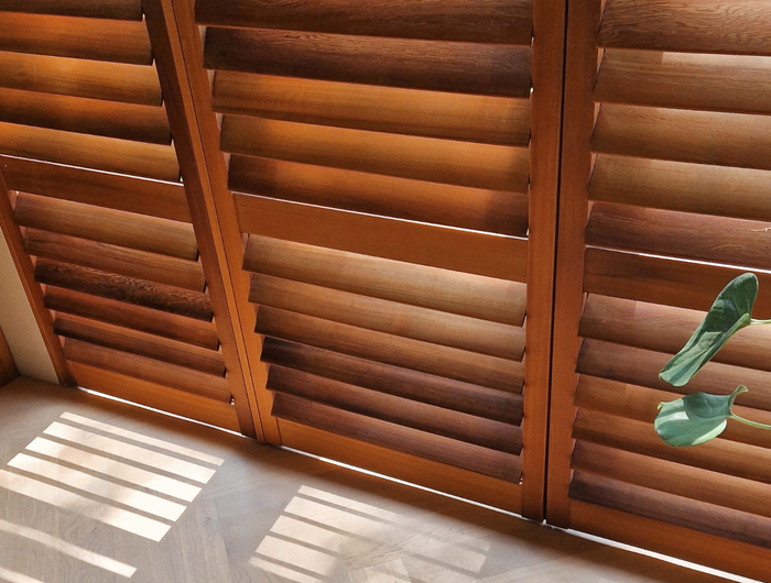 Red Western Cedar Shutters