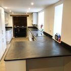 Brazilian Graphite Black Riven Slate Worktops