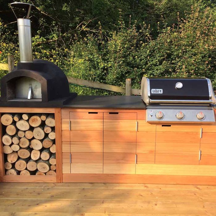 Outdoor Slate Kitchen Worktops & BBQs