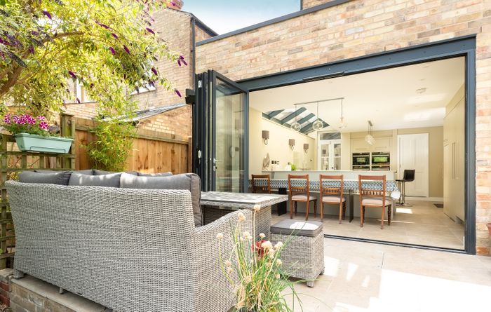 Aluminium and timber bifold doors from Kloeber