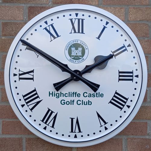Sign Written Traditional Clock