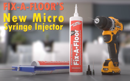 Fix-A-Floor with Micro Syringe Injector! -Apply Adhesive to even smaller areas direct from the tube