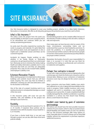 Site Insurance