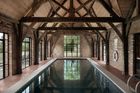 oak frame swimming pool