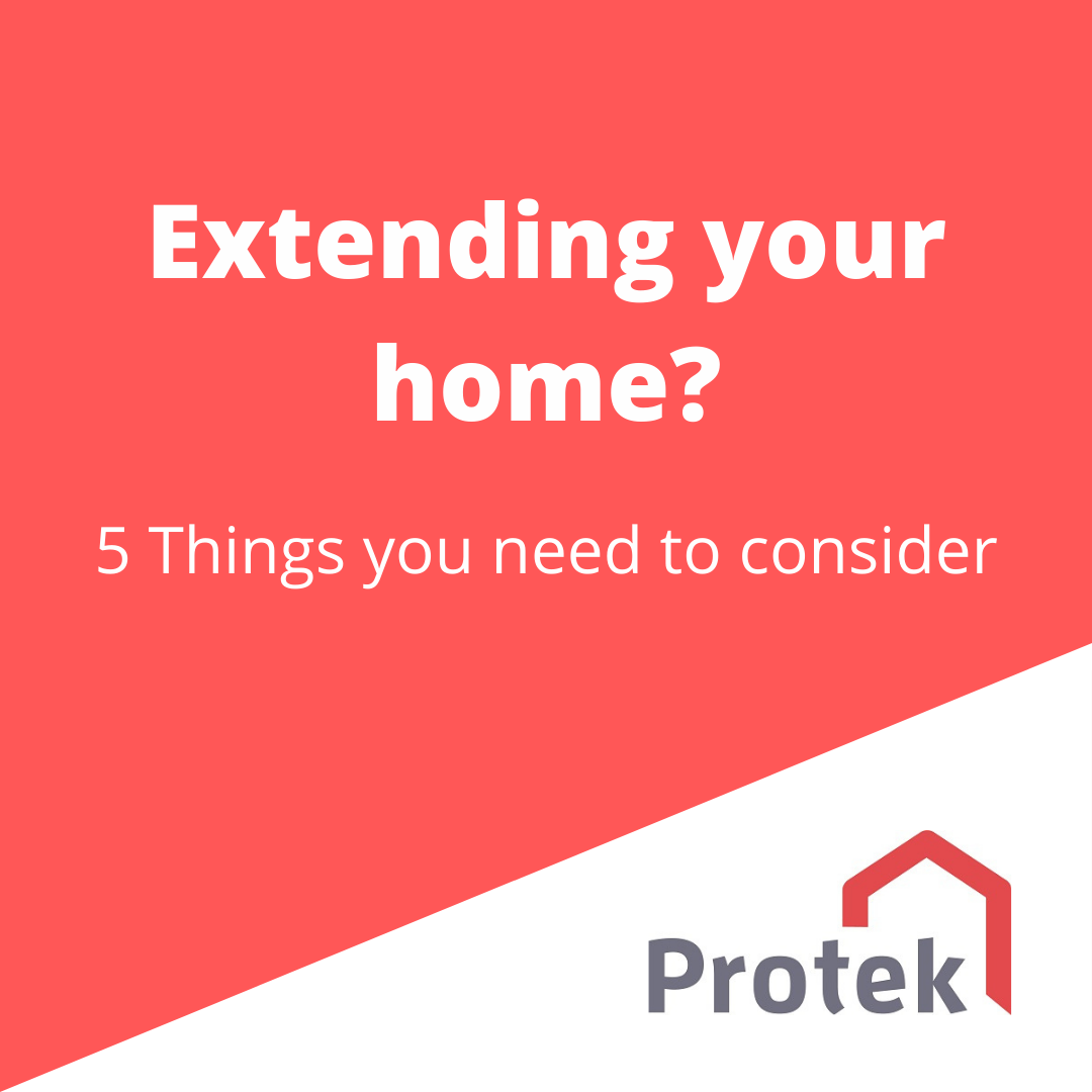 5 Things to consider when extending
