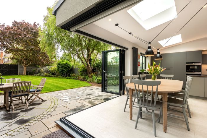 Aluminium and timber bifold doors from Kloeber