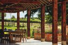 Idyllic garden retreat