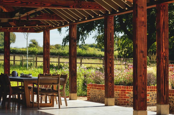 Idyllic garden retreat