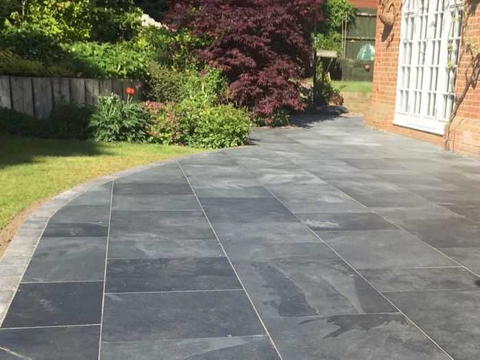 Contempo Brazilian Black Slate Paving