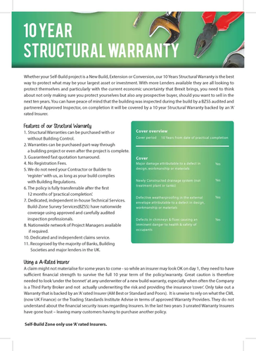 Structural Warranty