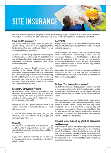 Site Insurance