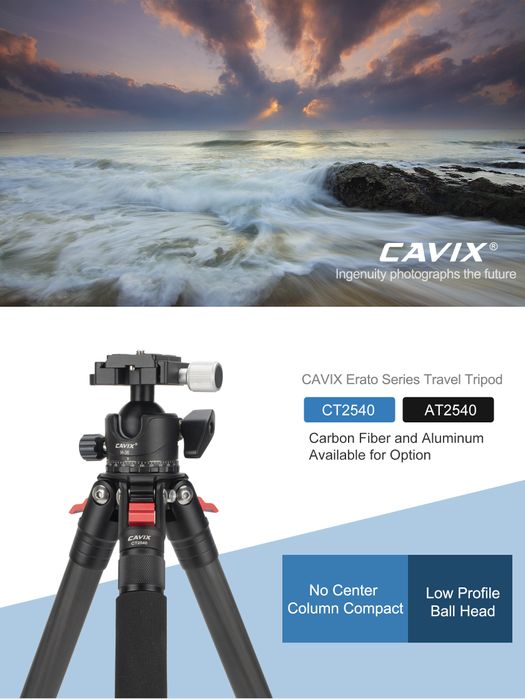 Cavix Erato Series Travel Tripod CT2540/AT2540