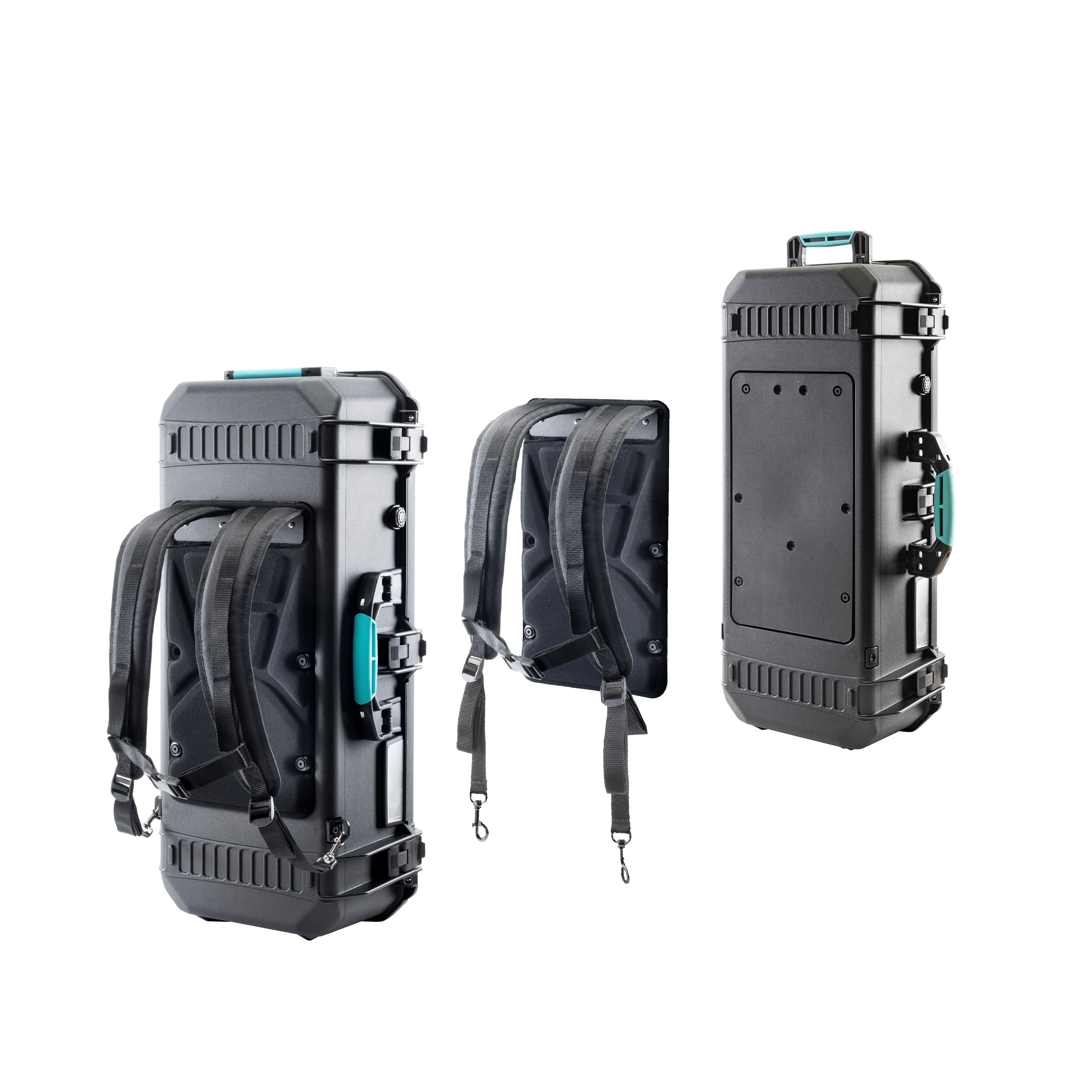 HPRC5200R the first and only resin case that becomes backpack in seconds