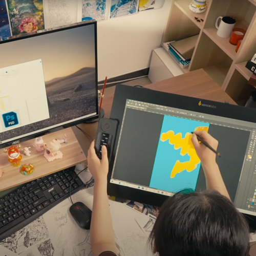 Illustration with Xencelabs Pen Display 24