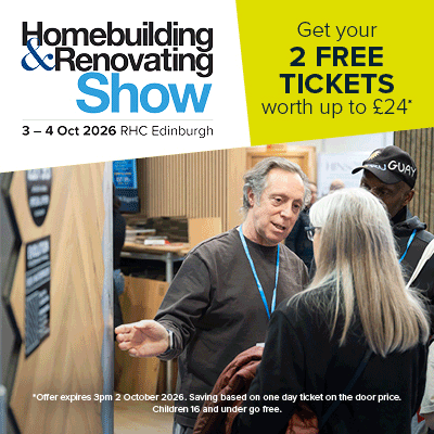 Free tickets for the Edinburgh Homebuilding & Renovating Show