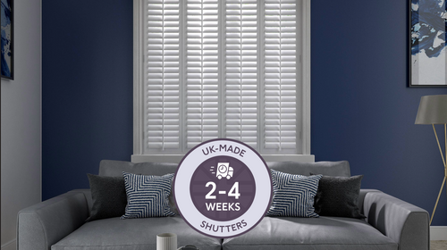 2-4 week Faux Wood Shutters